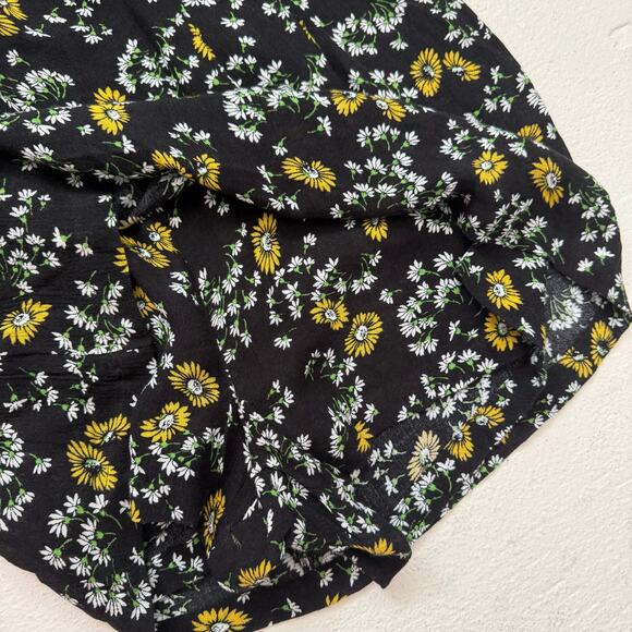 Free People Sunflower Jinx Tie Front Romper Dress, Size Small - Picture 5 of 6